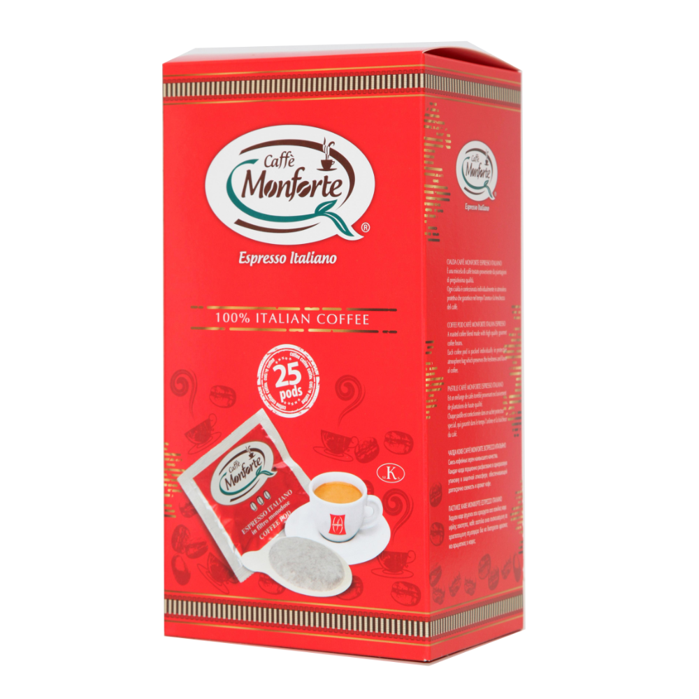 Monforte Espresso Coffee pods 25 pcs box