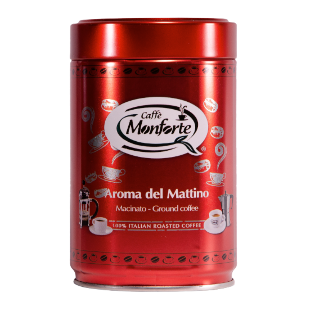 Monforte Aroma del Mattino coffee tin 250 g